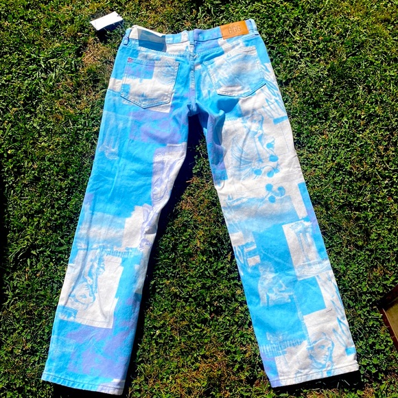 Urban outfitters low rise cowgirl jeans-renaissance print - Picture 2 of 3